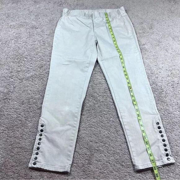 Soft Surroundings The Ultimate Snap Pull-on Pants  Womens Beige Size PM - Picture 2 of 7